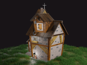 Village house 3D-Modell