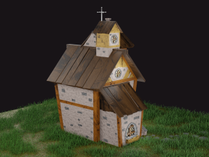 Village house 3D-Modell
