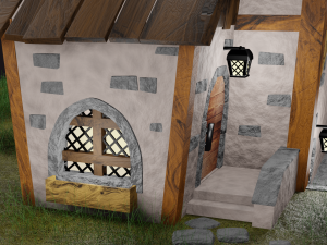 Village house 3D-Modell