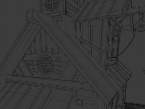 Village house 3D-Modell