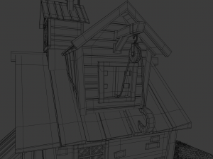 Village house 3D-Modell