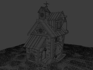 Village house 3D-Modell