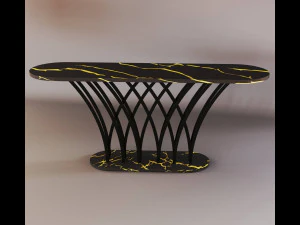 Table console classique Modèle 3D