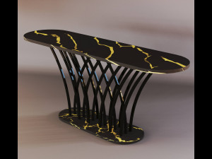 Table console classic Modelo 3D