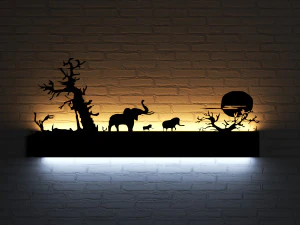 WalllightJungle 3D Model