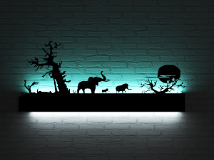 WalllightJungle Modello 3D