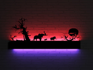 WalllightJungle Modello 3D