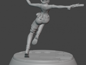 Cyberpunk Female Rebel Yelena 3D printmodel
