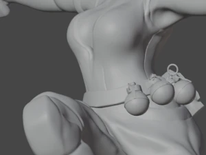 Cyberpunk Female Rebel Yelena 3D Print Model