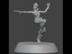 Cyberpunk Female Rebel Yelena 3D printmodel