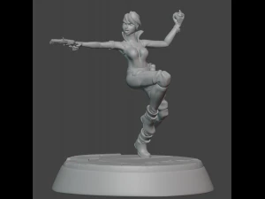 Cyberpunk Female Rebel Yelena 3D Print Model