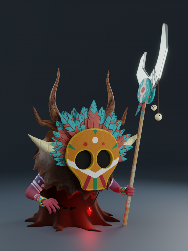 Shaman 3D मॉडल .c4d .max .obj .3ds .fbx .stl .blend 