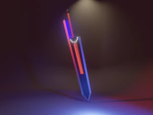 Bilim kurgu kılıcı 3D Model