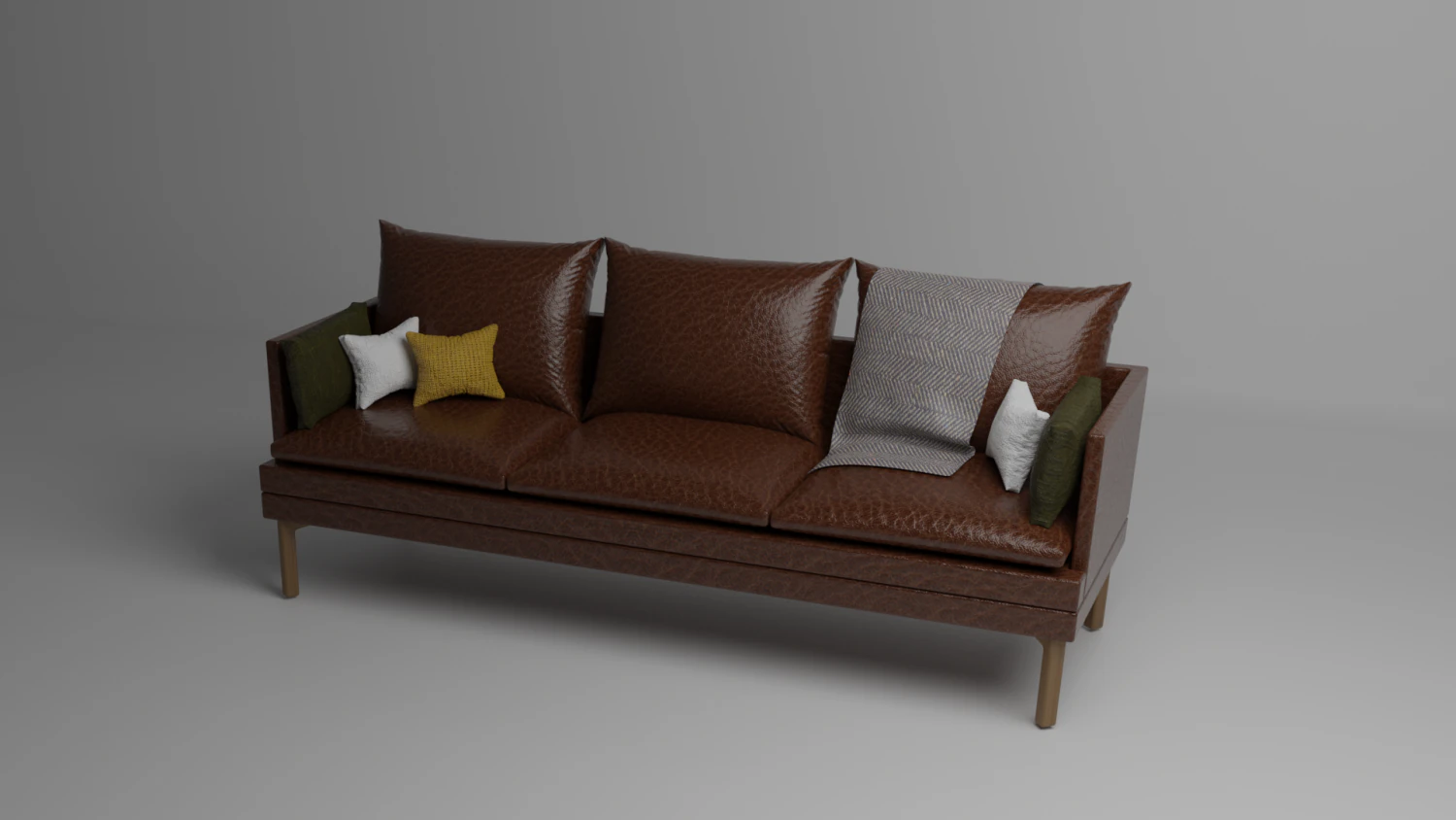 Couch 3D Model .c4d .max .obj .3ds .fbx .stl .blend 