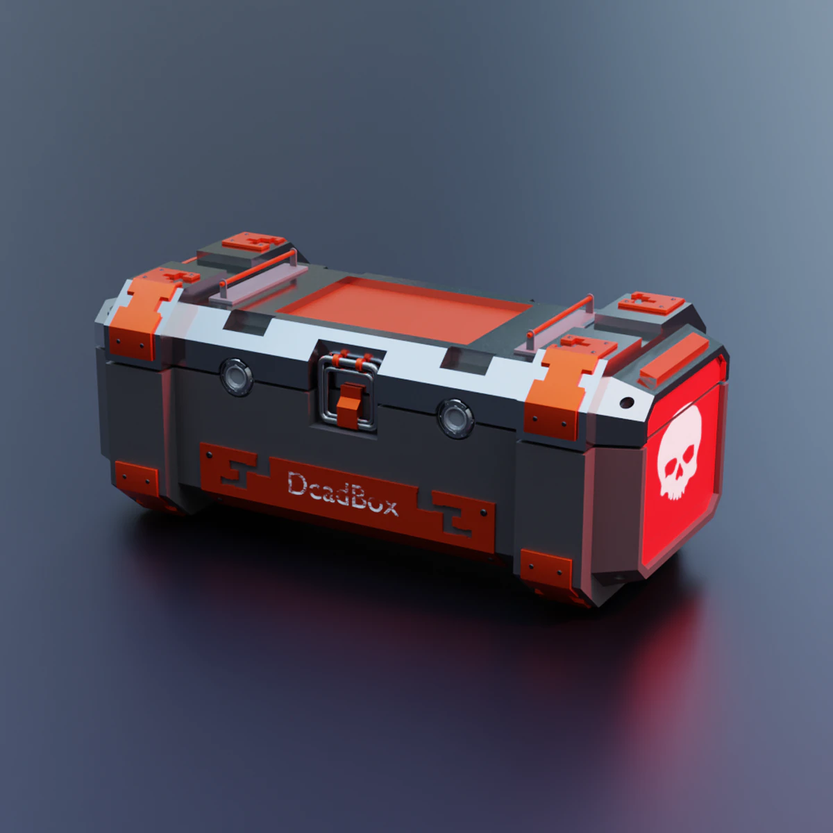 Sci-Fi Box 3D Model .c4d .max .obj .3ds .fbx .stl .blend 