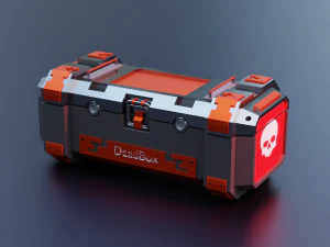 Kotak Fiksi Ilmiah Model 3D