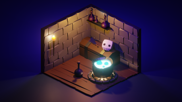 Witchs lair 3D 模型 .c4d .max .obj .3ds .fbx .stl .blend
