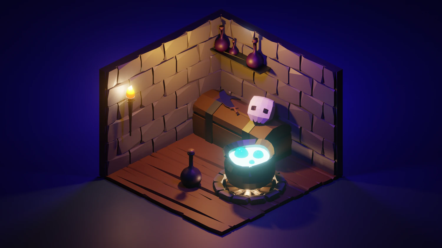 Witchs lair 3D Model .c4d .max .obj .3ds .fbx .stl .blend