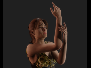 Highly detailed female character Modelo 3D