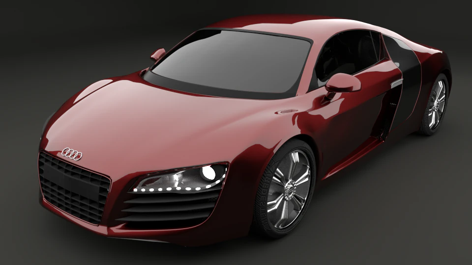 Audi R8 3D Model .c4d .max .obj .3ds .fbx .stl .blend 