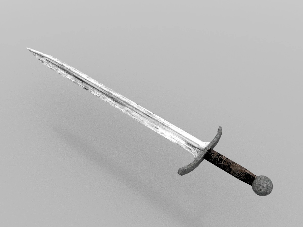 Sword of Conan 3D Model .c4d .max .obj .3ds .fbx .stl .blend