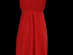 Red dress Modelo 3D