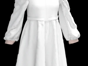 सफेद पोशाक 3D मॉडल