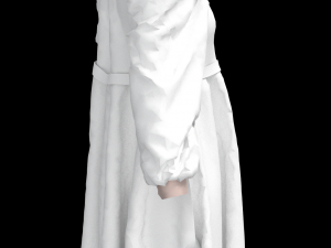 White dress 3D Модель
