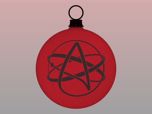 Christmas ball for the Atheists 3D-Modell .c4d .max .obj .3ds .fbx .stl .blend 