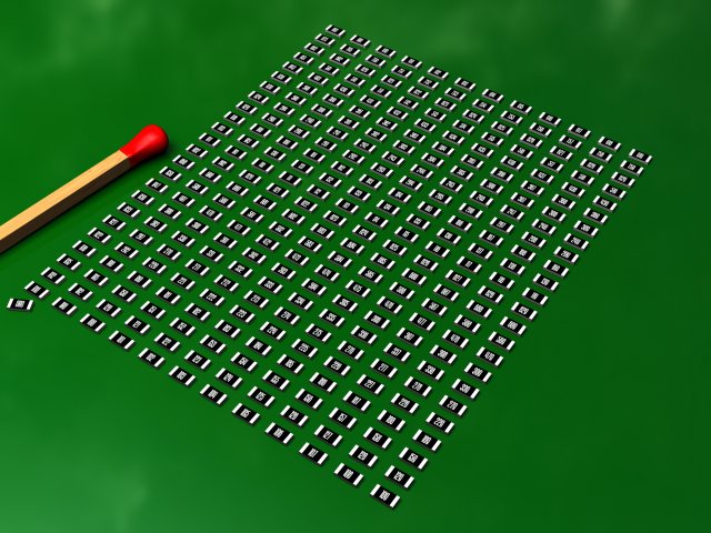 Resistors SMD 1206 E12 series 3D Model .c4d .max .obj .3ds .fbx .stl .blend 