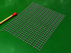 Resistor seri SMD 1206 E12 Model 3D
