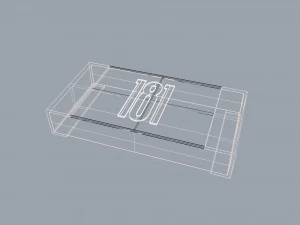 Resistors SMD 1206 E12 series 3D Model