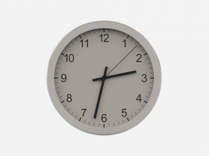 Clock wall 3D Model