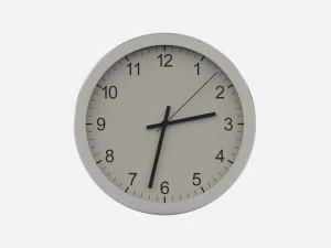 Clock wall 3D Model