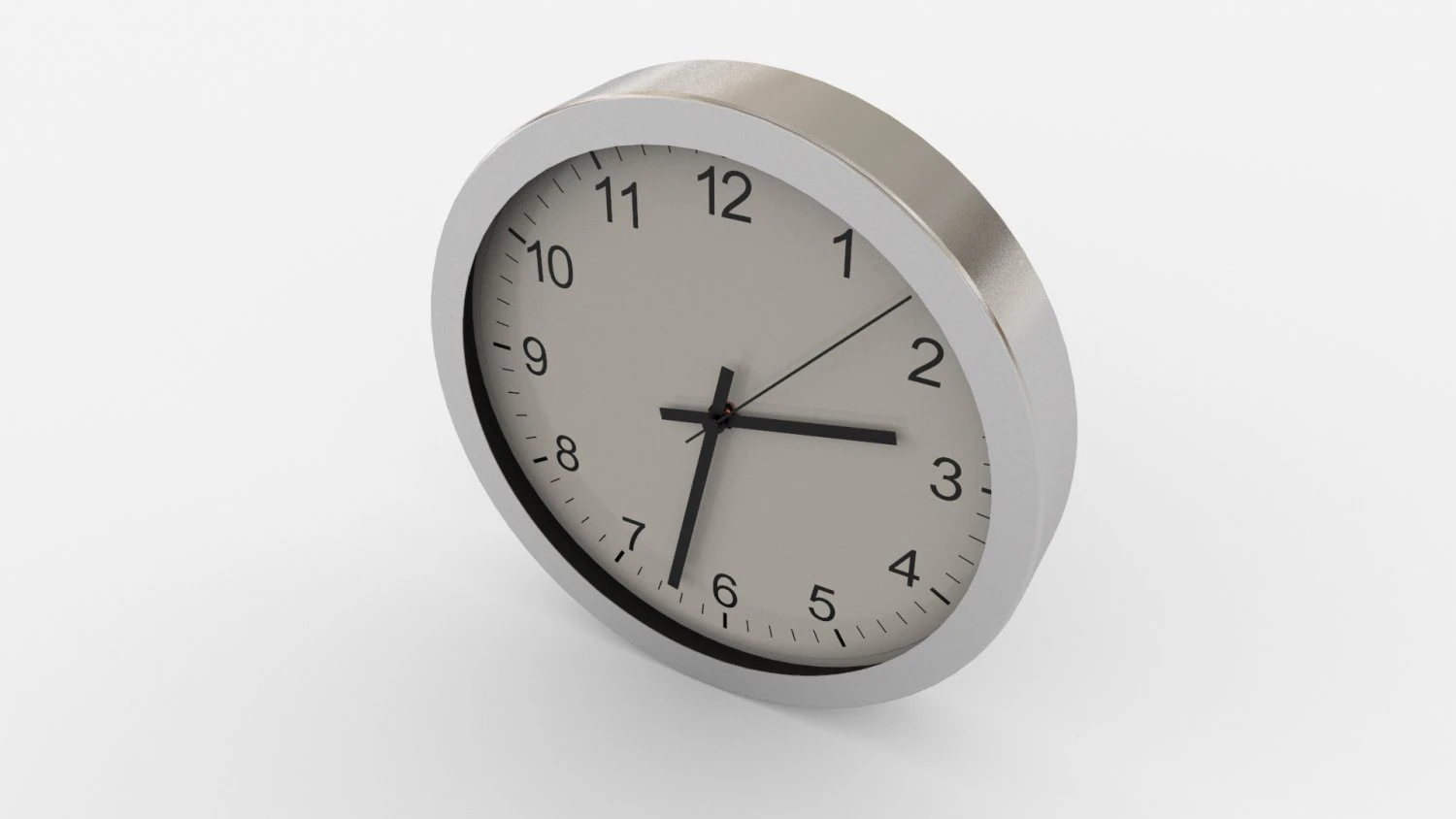 Clock wall 3D Model .c4d .max .obj .3ds .fbx .stl .blend 