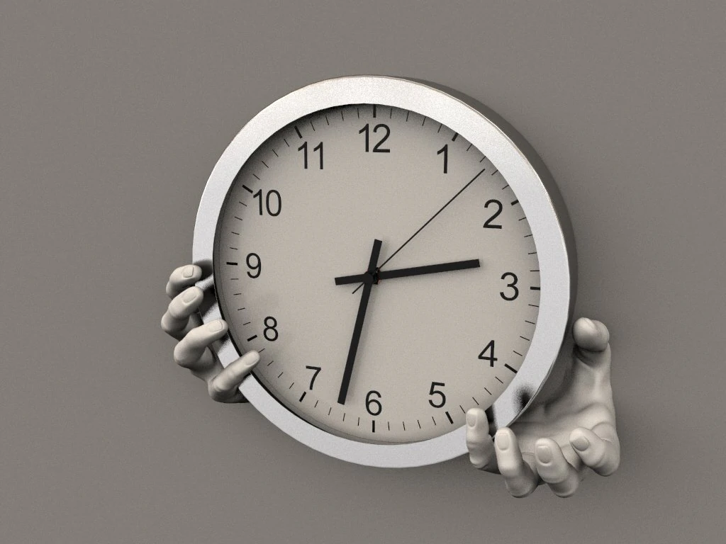Clock wall hands 3D Model .c4d .max .obj .3ds .fbx .stl .blend