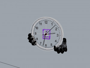 Clock wall hands 3D Модель