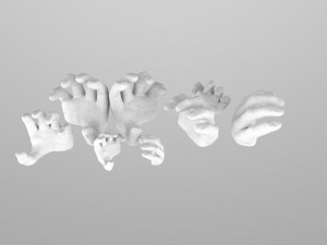 3D hand holders Model do druku 3D