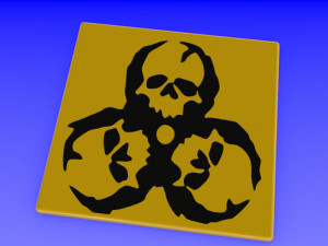 Biohazard sign 3D Модель