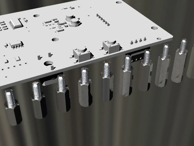 Hex Spacers M3 Male-Female 3D Model .c4d .max .obj .3ds .fbx .stl .blend 