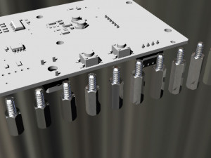 Hex Spacers M3 Male-Female 3D Model