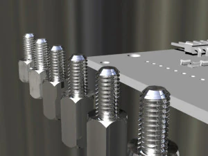 Hex Spacers M3 Male-Female 3D Model