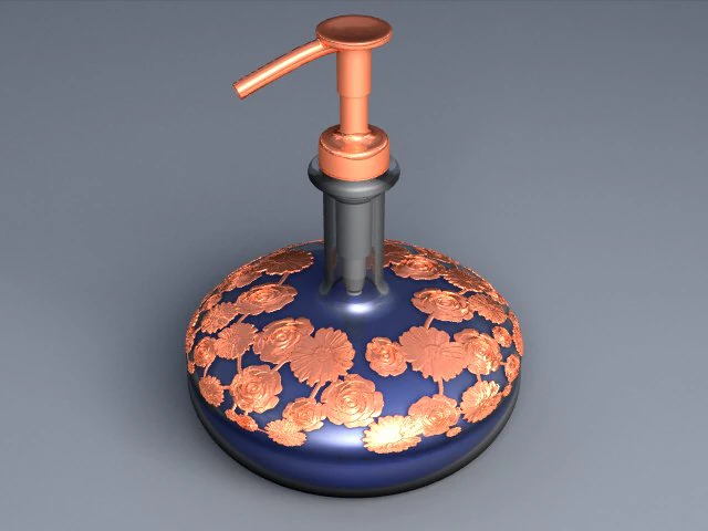 Soap pump 3D Model .c4d .max .obj .3ds .fbx .stl .blend