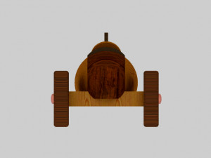 Boy racer wood toy 3D 模型