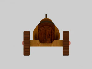 Boy racer wood toy 3D Model
