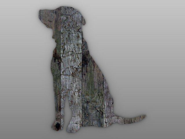 Dog wall accent Modèle 3D .c4d .max .obj .3ds .fbx .stl .blend 