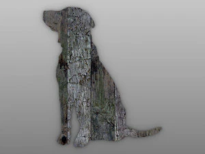 Собака настінний акцент 3D Модель