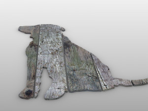 Dog wall accent Modèle 3D
