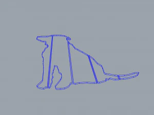 Dog wall accent 3D Model