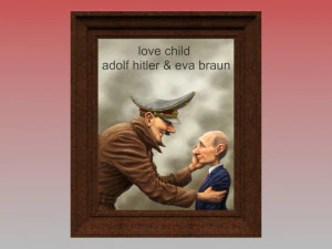 Amor ni&ntilde;o adolf hitler y eva braun Modelo 3D